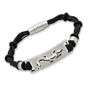 Armband Kautschuk Edelstahlplatte Armband Kautschuk Edelstahlplatte