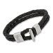 Echtleder Armband schwarz 