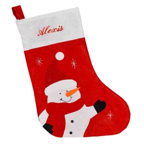 Weihnachtssocke aus Filz mit Stickerei Weihnachtssocke aus Filz mit Stickerei