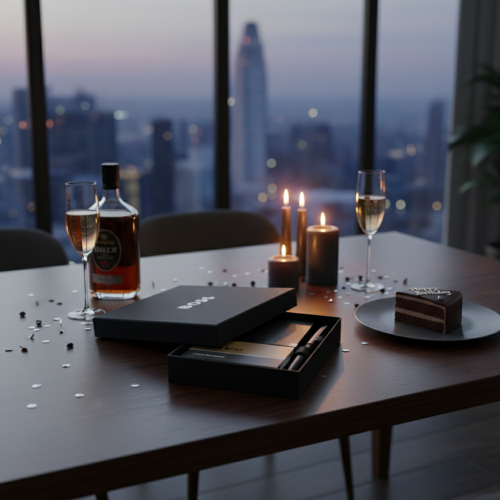 Hugo Boss Box mit A6 Notizblock und Stift mit Gravur