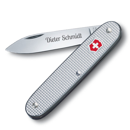 Schweizer Taschenmesser Alox mit Name