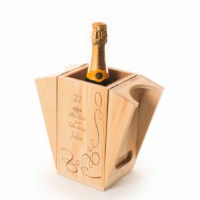 Sekt-Kiste / Flaschenkühler mit Gravur Sekt-Kiste / Flaschenkühler mit Gravur