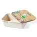 Snackbox mit personalisiertem Bambusdeckel und Wasserdekor