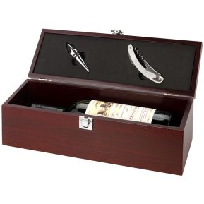 Sommelierset braun mit Gravur Sommelierset braun mit Gravur