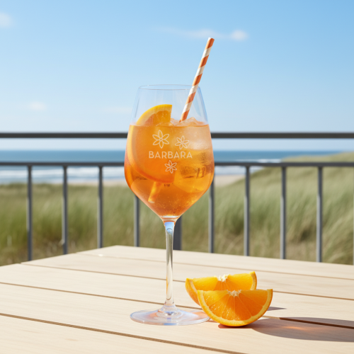 Spritzglas mit Namen graviert