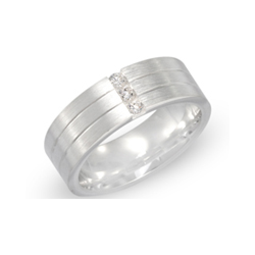 Ring Zirkonia mit Gravur 8511