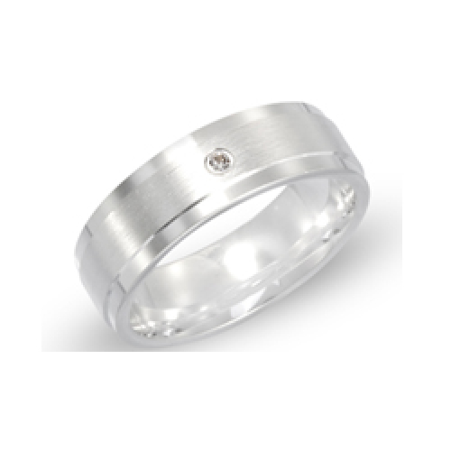 Ring Zirkonia mit Gravur 8516