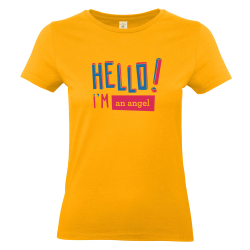 T-shirt Hello Gelb