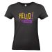 T-shirt Hello Schwarz