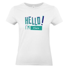 T-Shirt für Damen HELLO personalisiert