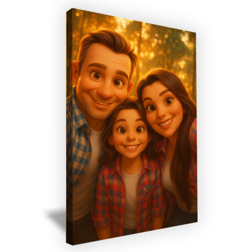 Portrait im Stil eines 3D-Animationsfilms nach einem Foto