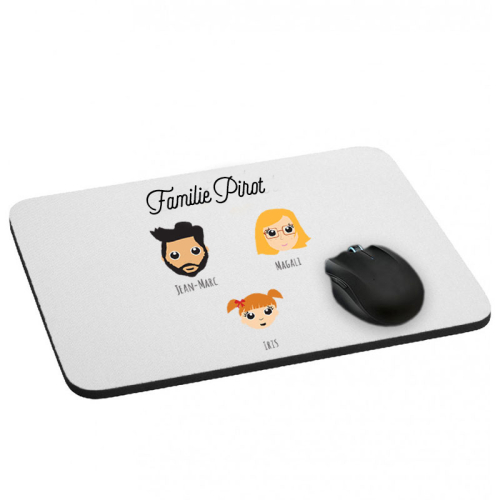 Mousepad We Are Family 3 Vornamen