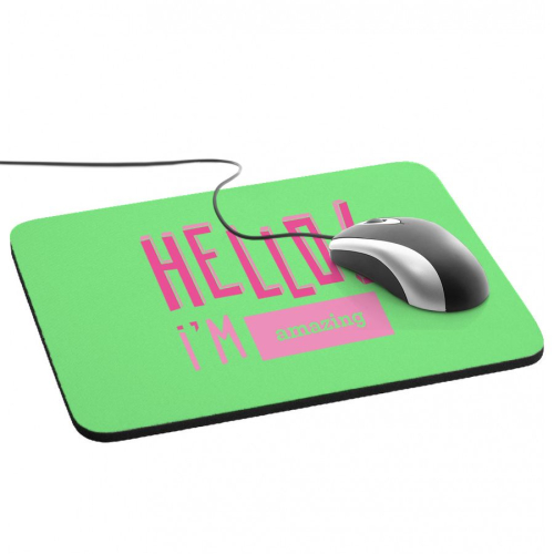 Personalisierbarer HELLO Mousepad