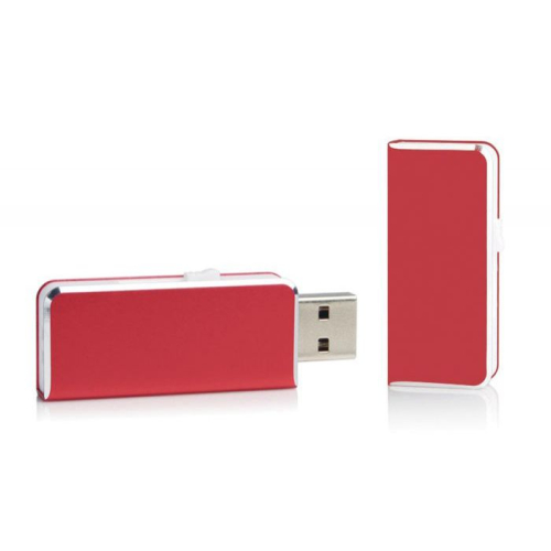 Taschen-USB Stick mit Gravur rot