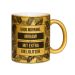 Tasse mit Pailletten gold