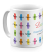 Personalisierte Tasse Buntstift-Motiv Personalisierte Tasse Buntstift-Motiv