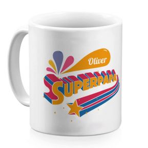 Personalisierte Tasse Superpapa