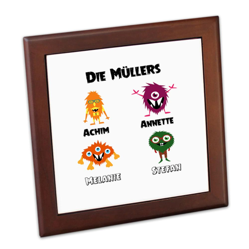 Telleruntersetzer Meine Monsterfamilie 