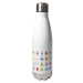 Personalisierte Thermosflasche Buntstift-Motiv mit Namen Personalisierte Thermosflasche Buntstift-Motiv mit Namen