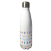 Personalisierte Thermosflasche Buntstift-Motiv mit Namen Personalisierte Thermosflasche Buntstift-Motiv mit Namen