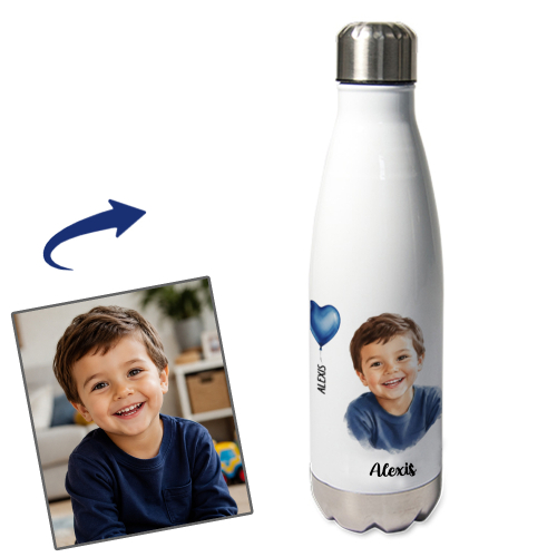 Thermosflasche Herzballons