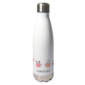 Personalisierte Thermosflasche Weihnachtsparty