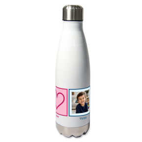 Trinkflasche Peace & Love Foto