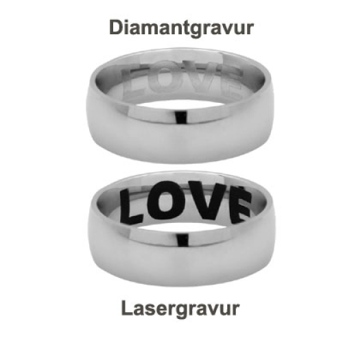 Ring Zirkonia mit Gravur 9101