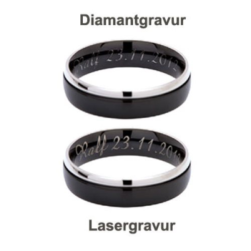 Ring Zirkonia mit Gravur 9105