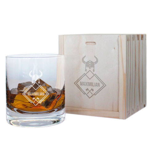 Graviertes Whiskyglas mit Vorname