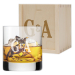 Whiskyglas 2 Initialen mit Gravur