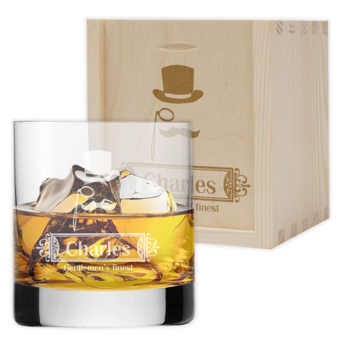 Graviertes Whiskyglas mit Vorname