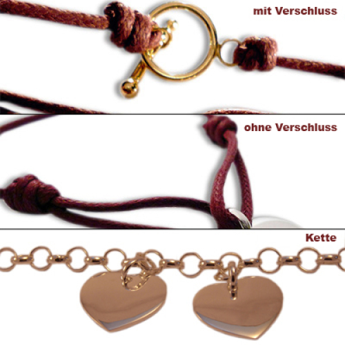 Armband Herz Jeton