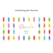 Verteilung der Namen Verteilung der Namen