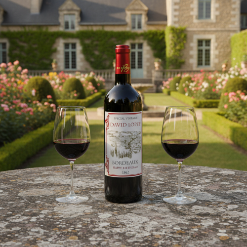 Personalisierte Weinflasche Tradition Medoc