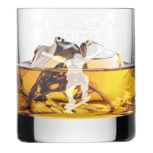 Whiskyglas mit Gravur für Sportler Skate