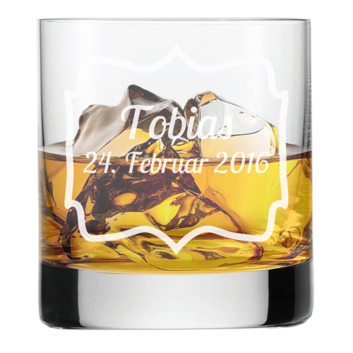 Whiskyglas mit Gravur zum Geburtstag personalisiert