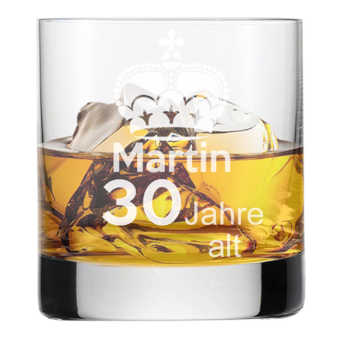 Whiskyglas mit Gravur zum Geburtstag 1