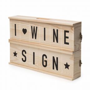 Weinkiste aus Holz Wine Sign