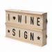 Wine Sign Holzkiste Weinflasche