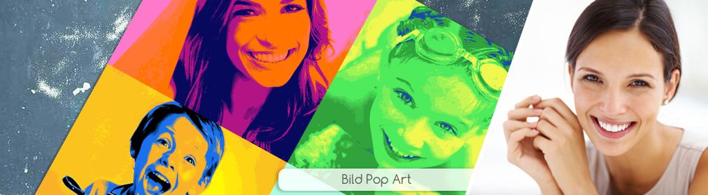 Bild Pop Art Quadrat - vier Fotos