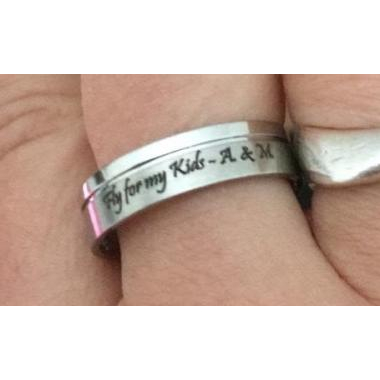 Ring Edelstahl mit Gravur 9113 Ring Edelstahl mit Gravur 9113