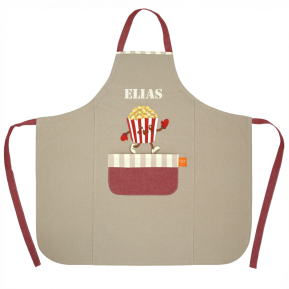 Personalisierte Kinder-Schürze Popcorn Personalisierte Kinder-Schürze Popcorn