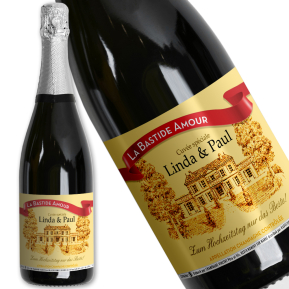 Personalisierte Champagner-Flasche fr Verliebte
