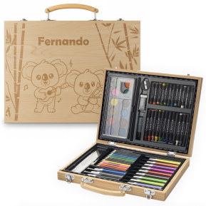 Personalisierter Zeichenkoffer Koala