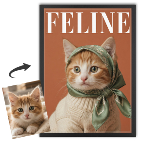 FELINE-Magazincover aus einem Foto FELINE-Magazincover aus einem Foto