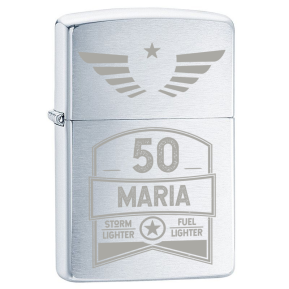 Graviertes Zippo Feuerzeug - Geburtstag