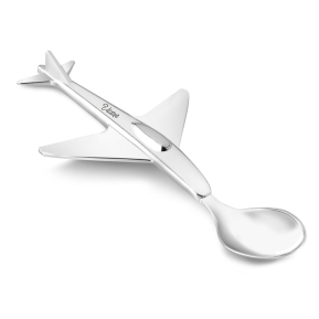 Personalisierter Flugzeuglffel fr Babys