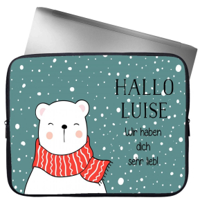 Personalisierbare Hlle fr Tablets und Laptops Weihnachtsparty