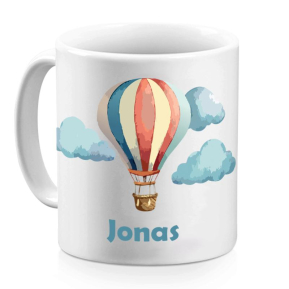 Personalisierte Heiluftballon-Tasse